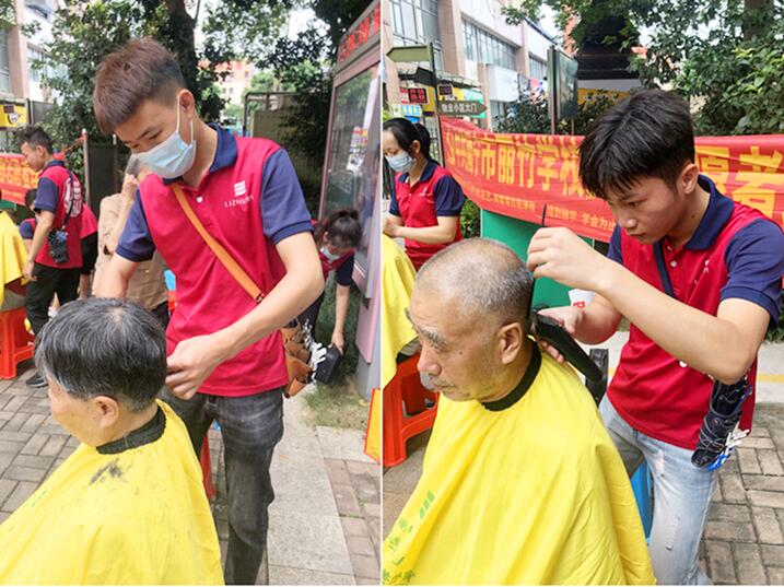 小区免费理发，广西美发志愿者理发活动