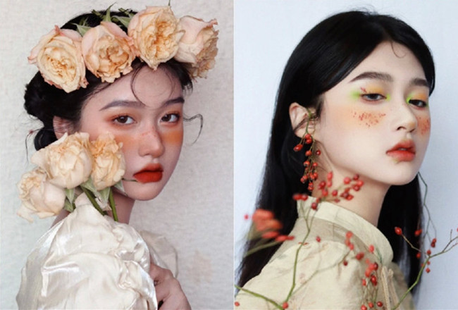 鲜花造型写真，广西化妆形象造型培训分享