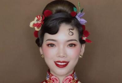 国风俏皮新娘造型