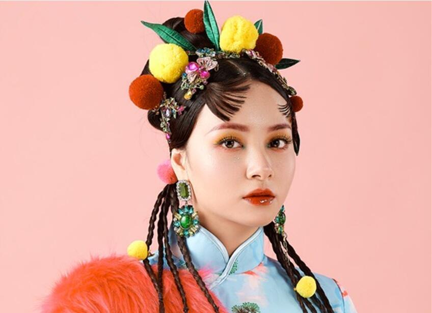 南宁化妆培训学校作品：国潮风妆容造型