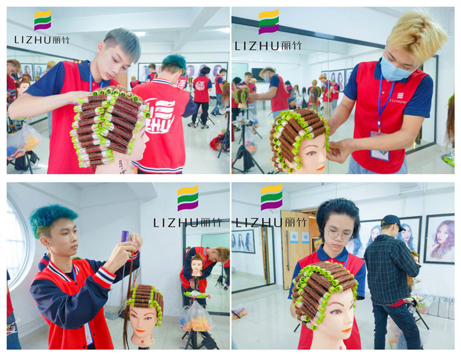 看学员练习，知晓​广西哪家美发培训学校比较好