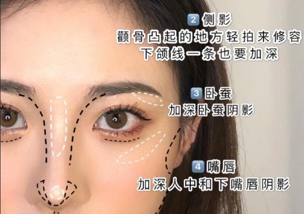 亚洲脸必看的修容教程，南宁学化妆的学校整理好了