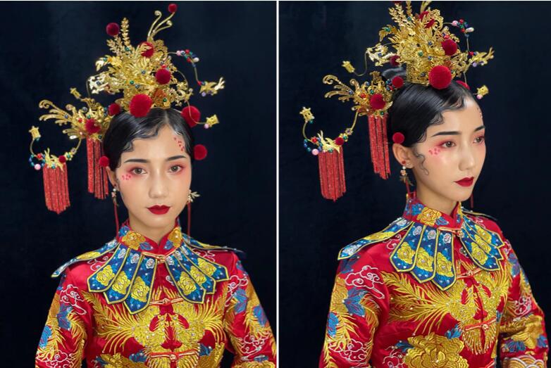 古风新娘妆容造型 |  广西哪里可以学化古装