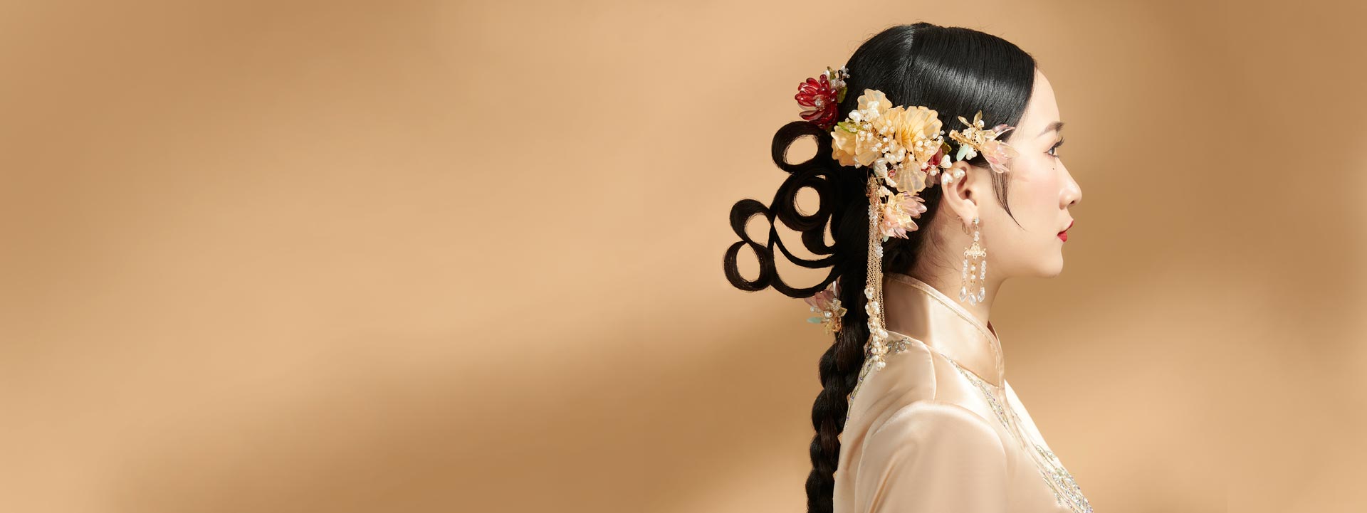 专业盘扎发造型班