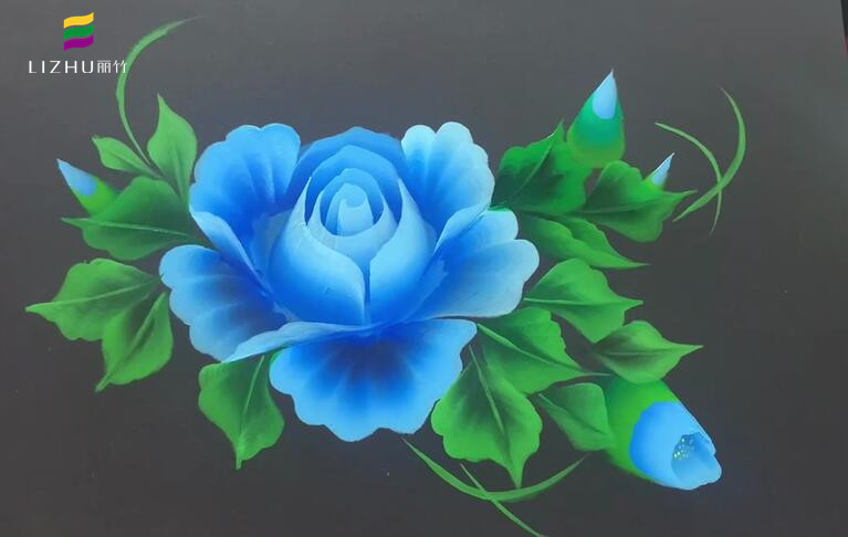 排笔彩绘美甲 ，南宁美甲学校学员作品