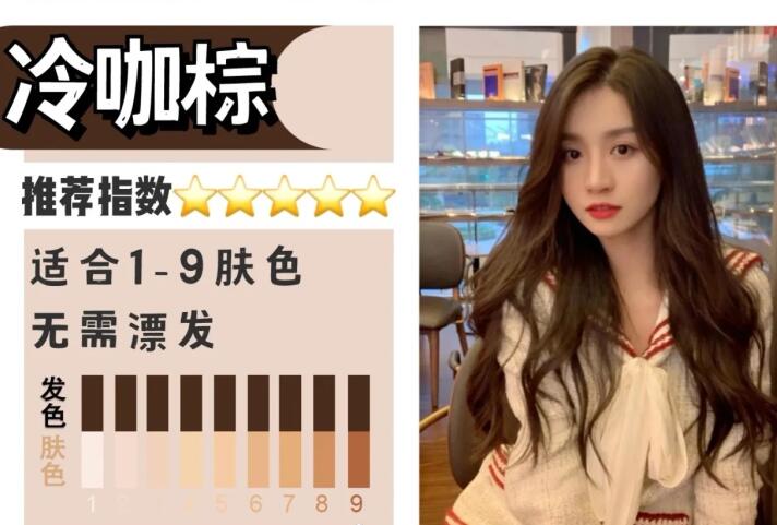 不漂也好看的棕色法系，南宁烫染学校分享