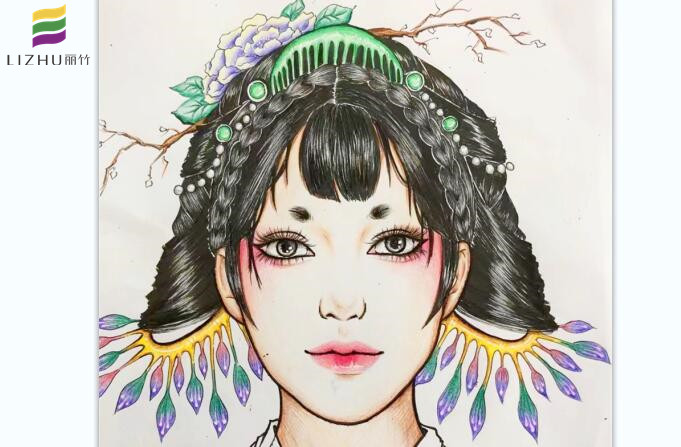 纸上美人图作品，南宁化妆学校一对一教学