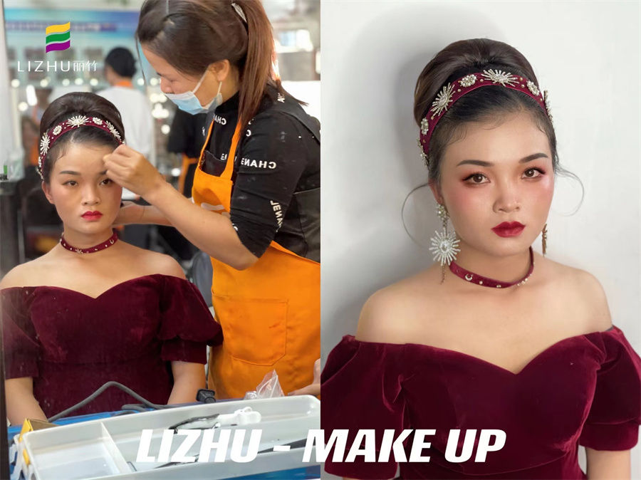 轻复古造型，南宁彩妆师课堂考核作品
