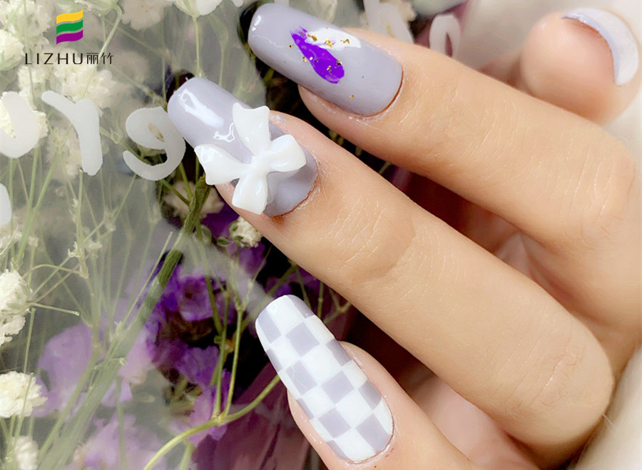 鲜花美甲，南宁美甲款式造型学校作品