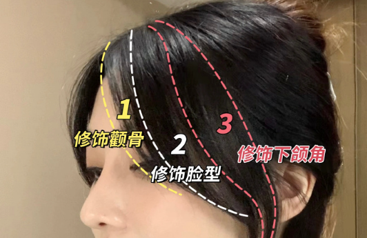 方圆脸八字刘海修剪教程，广西剪发理发学校教你