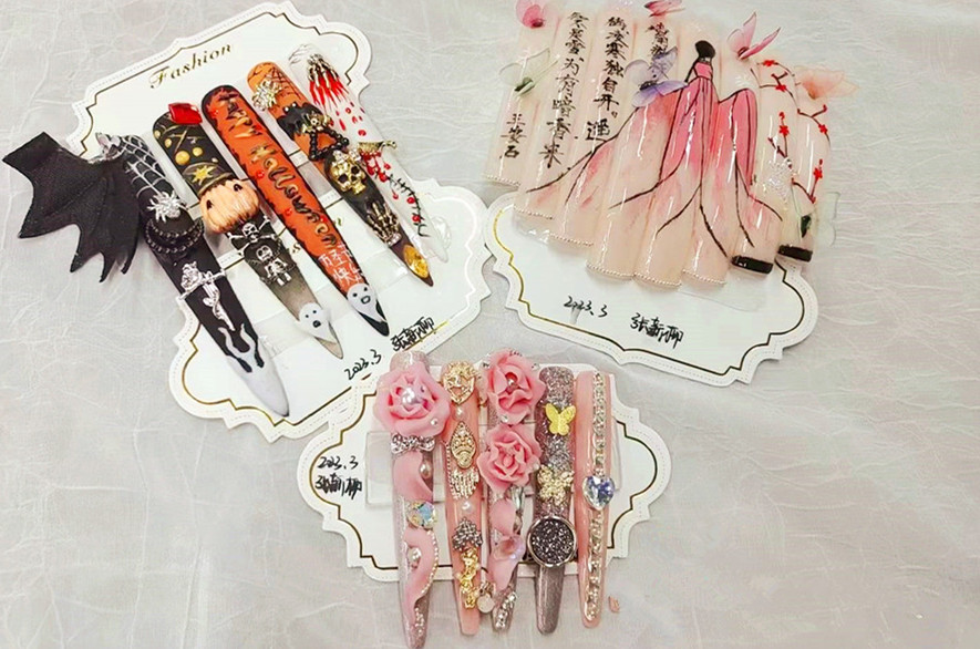 沙龙美甲设计 | 广西美甲学校毕业作品