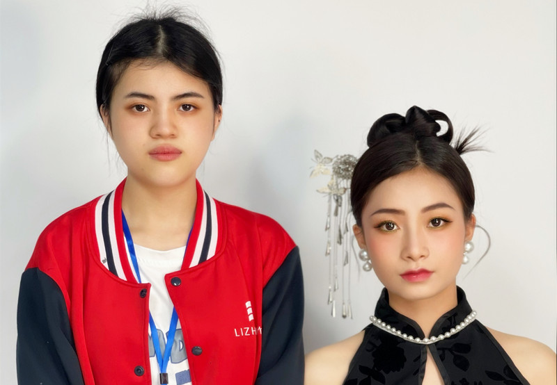 新中式造型，南宁化妆学校学员毕业作品