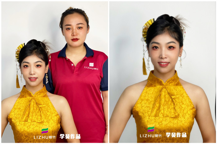 南宁化妆学校学员作品：新中式造型