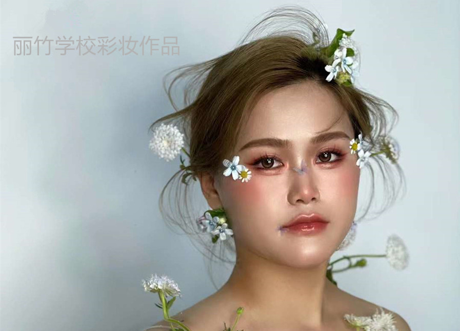 抽丝新娘造型，零基础学化妆作品