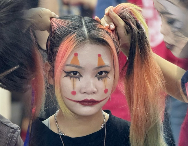 万圣节妆容图片，南宁化妆彩妆造型培训学校作品