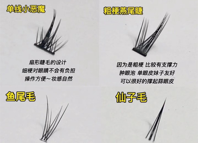 假睫毛科普知识，广西化妆基础
