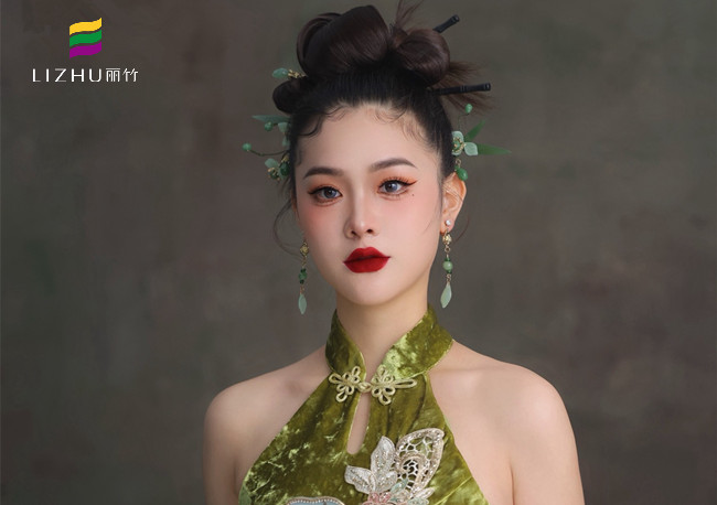 新中式造型，广西学化妆形象（丽竹化妆培训）作品