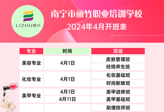 4月开班表