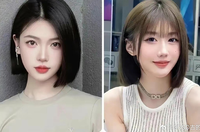 女生2024减龄发型，广西剪发培训短期推荐