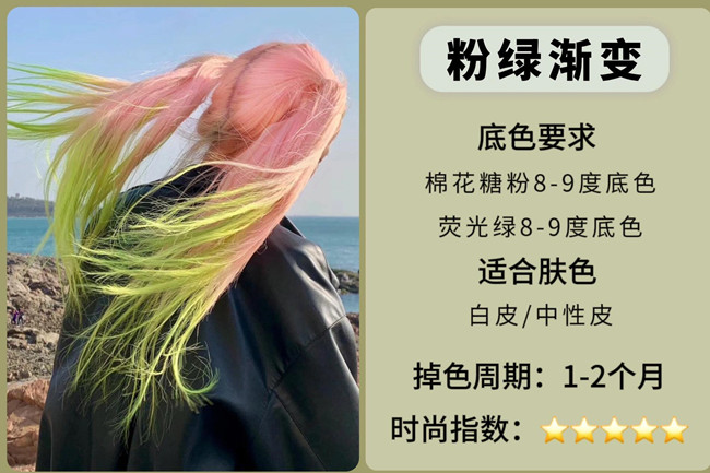 2024热门吸睛挑染发色，广西染发学校收集整理