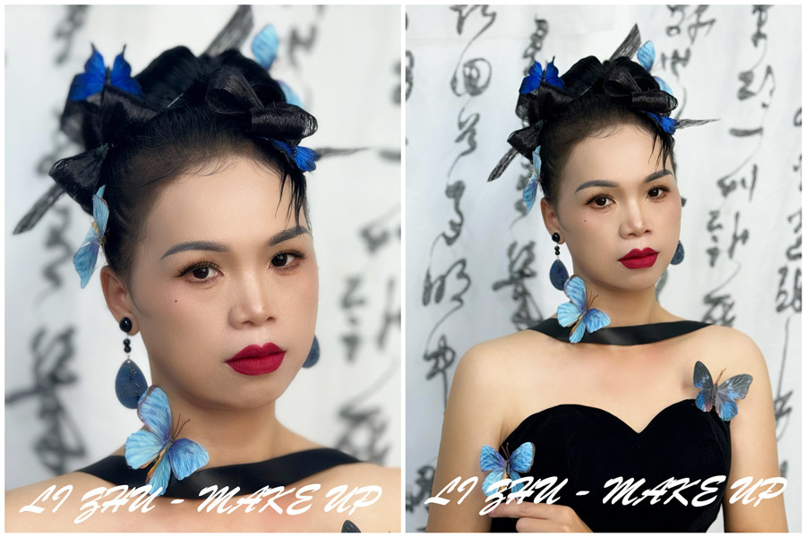 新中式造型，​广西化妆培训职业作品