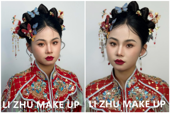 国风秀禾造型，广西影楼新娘写真作品