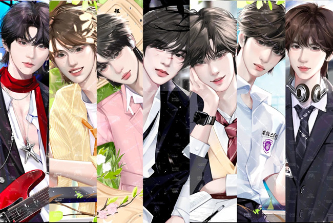 时代少年团漫画美甲，广西美甲师网红推荐
