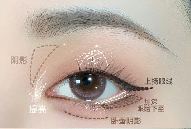 单眼皮早八消肿眼妆教程，南宁化妆美妆