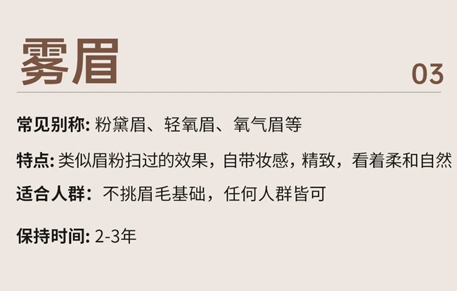 学纹眉零基础：野生眉和雾眉的受众人群