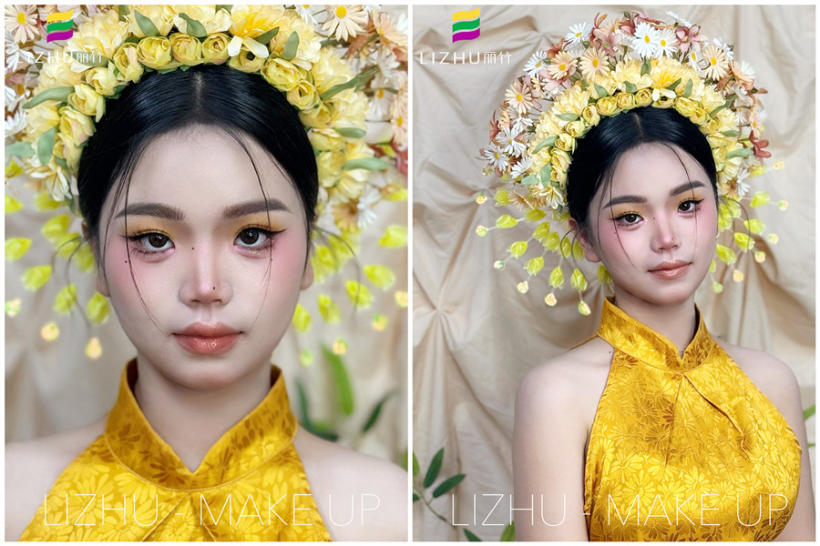 旅拍写真簪花造型，广西旅拍写真作品