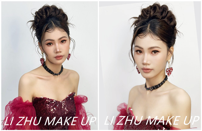简约礼服造型 | 南宁化妆培训哪里受欢迎