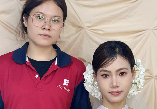 韩式新娘造型，南宁写真彩妆实训作品