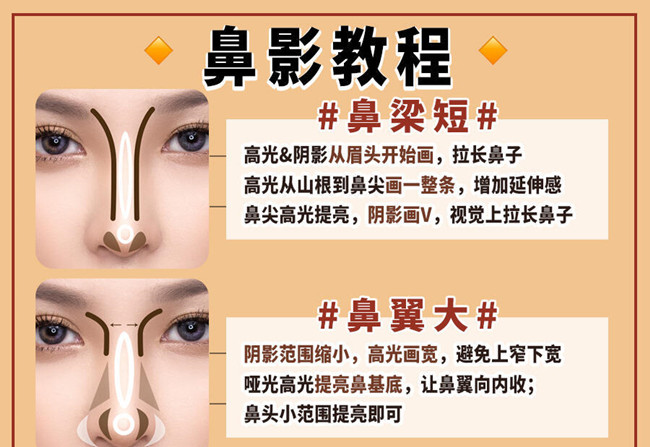 南宁彩妆教育：彩妆初学者鼻影教程
