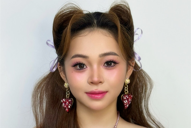 猫耳礼服造型，广西化妆跟妆作品