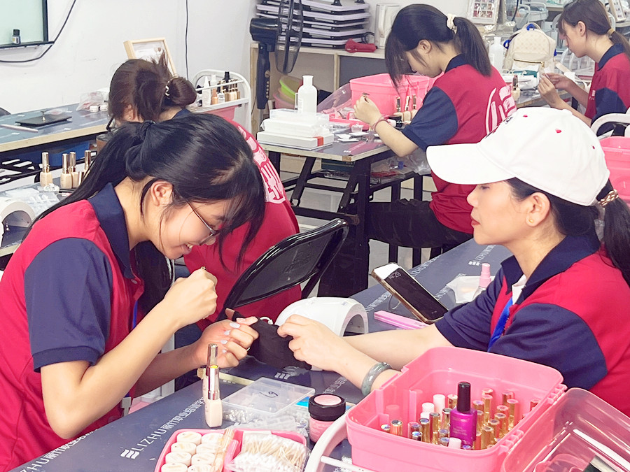 直击广西学美甲0基础课堂花絮