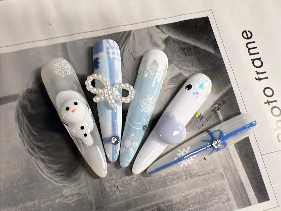 0基础学美甲课堂作品技法解析