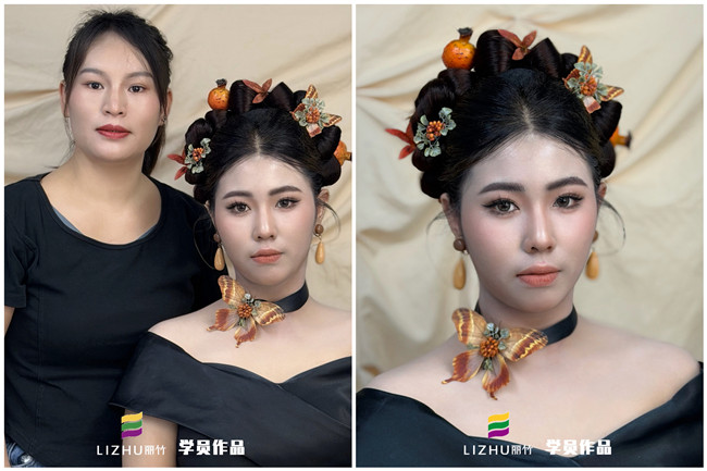 南宁化妆学校品牌作品：新中式造型