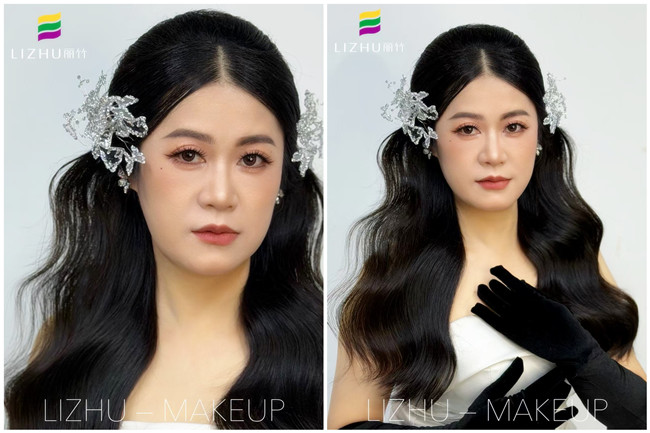 半披新娘造型，广西教化妆