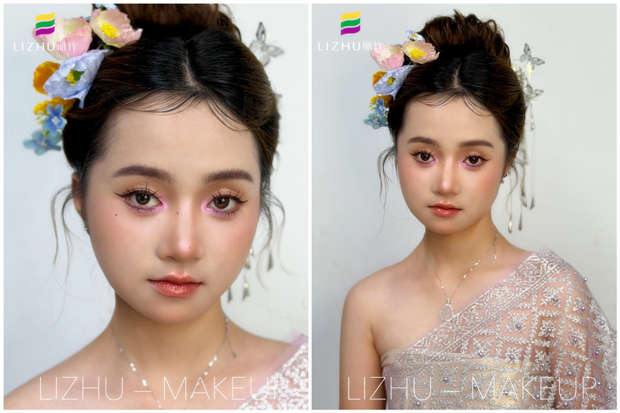 傣族造型，广西化妆摄影化妆培训