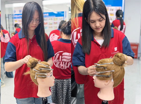 南宁编发教学：手推波手法练习