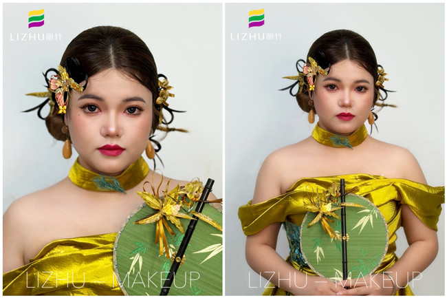 新中式风格造型，南宁正规美业学校作品