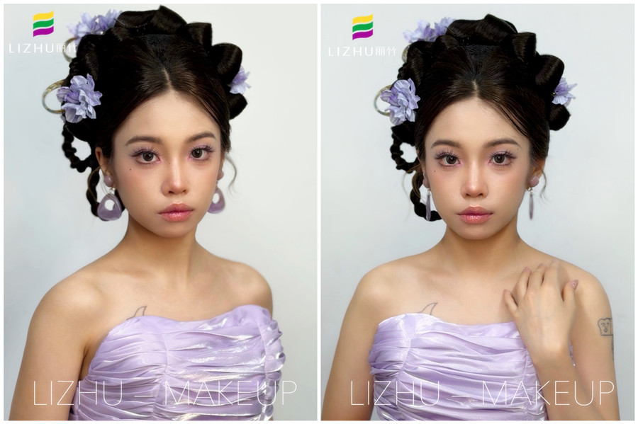 紫色新中式造型 | 初高中毕业女生学什么好？